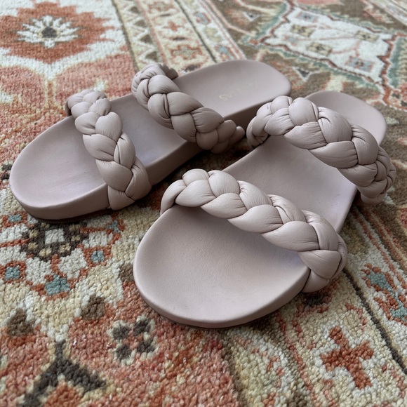 Kaanas Blush Coco Braided Slide Sandal - Picture 2 of 3
